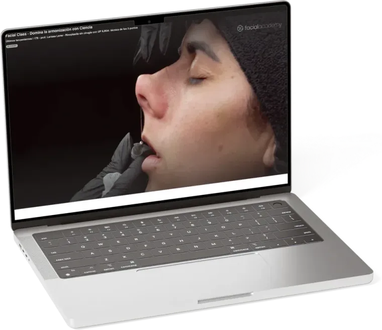 Clase de Facial Class en una computadora